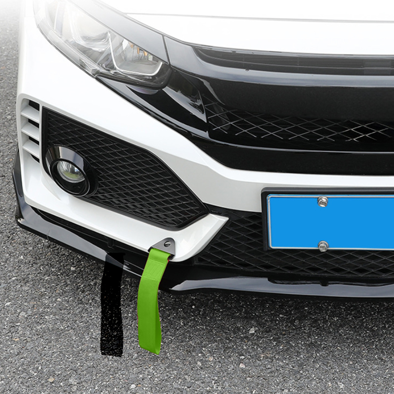 Qaailabf Nylon Tow Strap 28x4.7cm Universal Car Trailer Rope High Strength Towing Strap for Vehicle Modifications with Screw and Nut - Available in Red Blue Purple Green